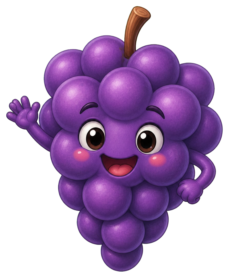 Preview for Grape Cluster Sticker