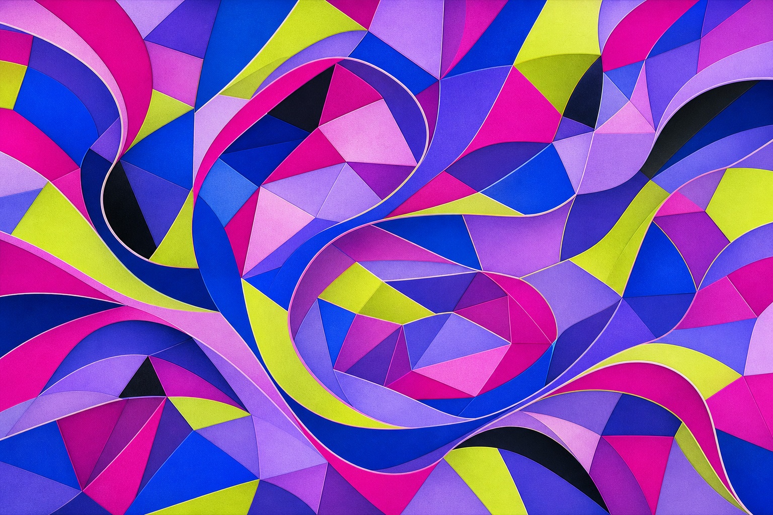 Preview for Fuchsia Blue Chartreuse Abstract Background