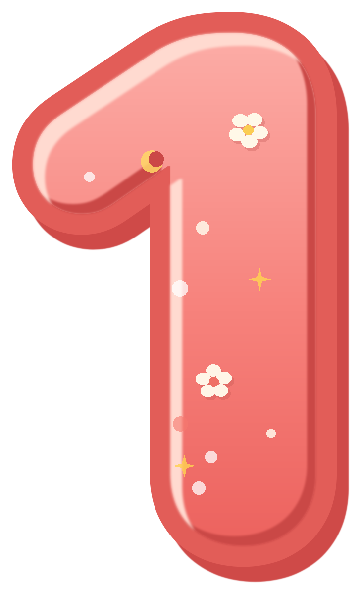 Preview for Birthday Number 1 Sticker
