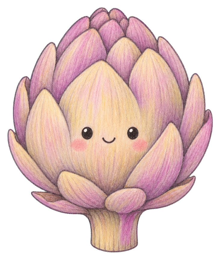 Preview for Artichoke With Layered Leaves Sticker