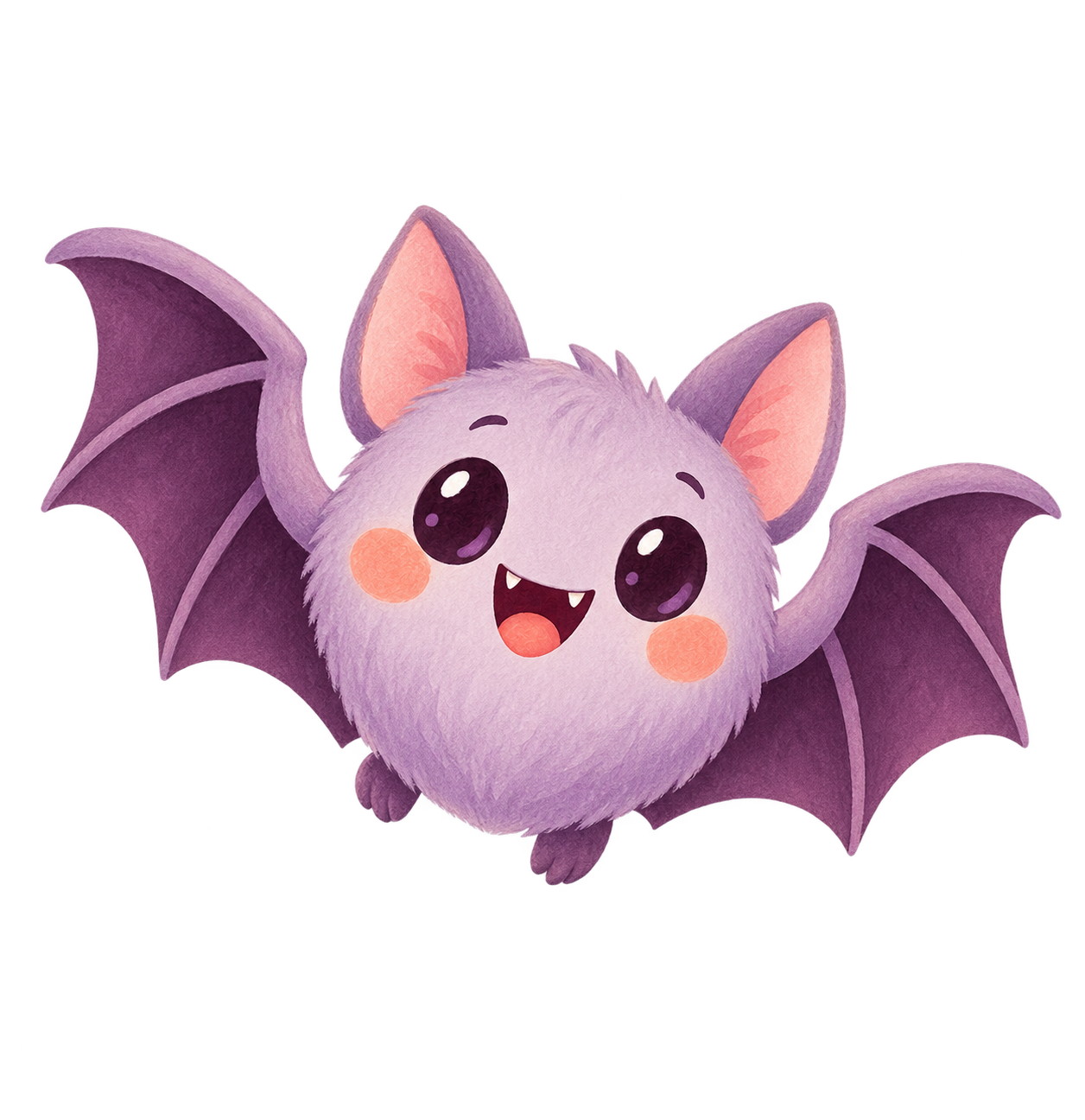 Preview for Cute Lavender Bat Halloween Sticker