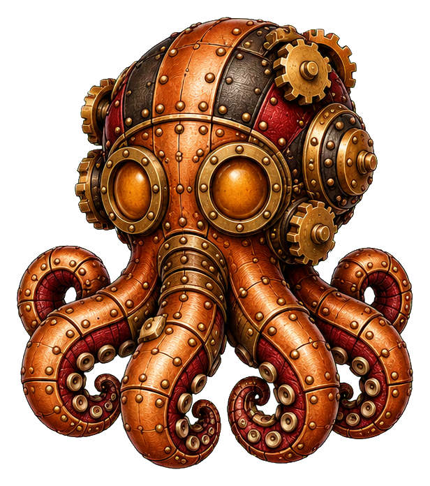 Preview for Steampunk Copper Octopus