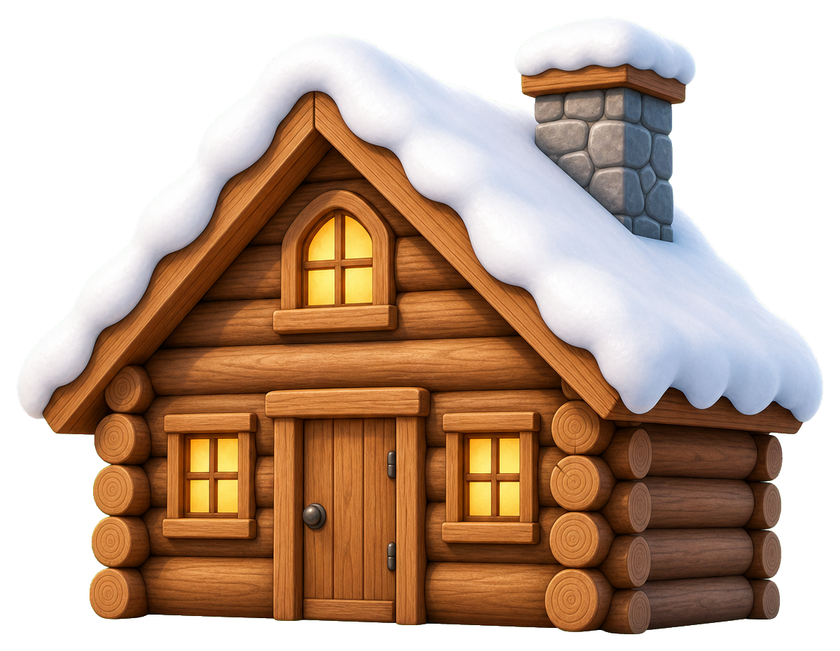 Preview for Snowy Cabin Sticker