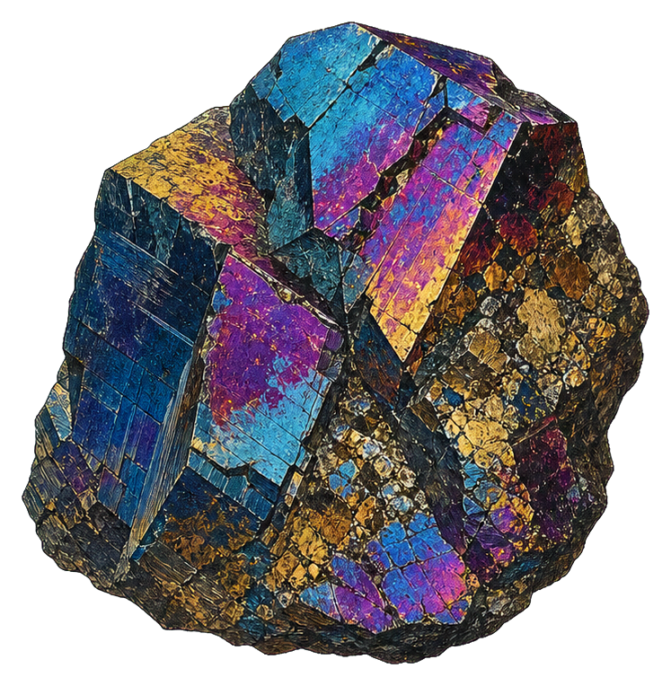 Preview for Chalcopyrite Peacock Ore Sticker
