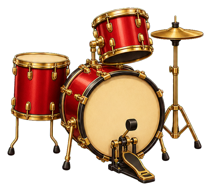 Preview for Compact Rock Drum Kit Sticker