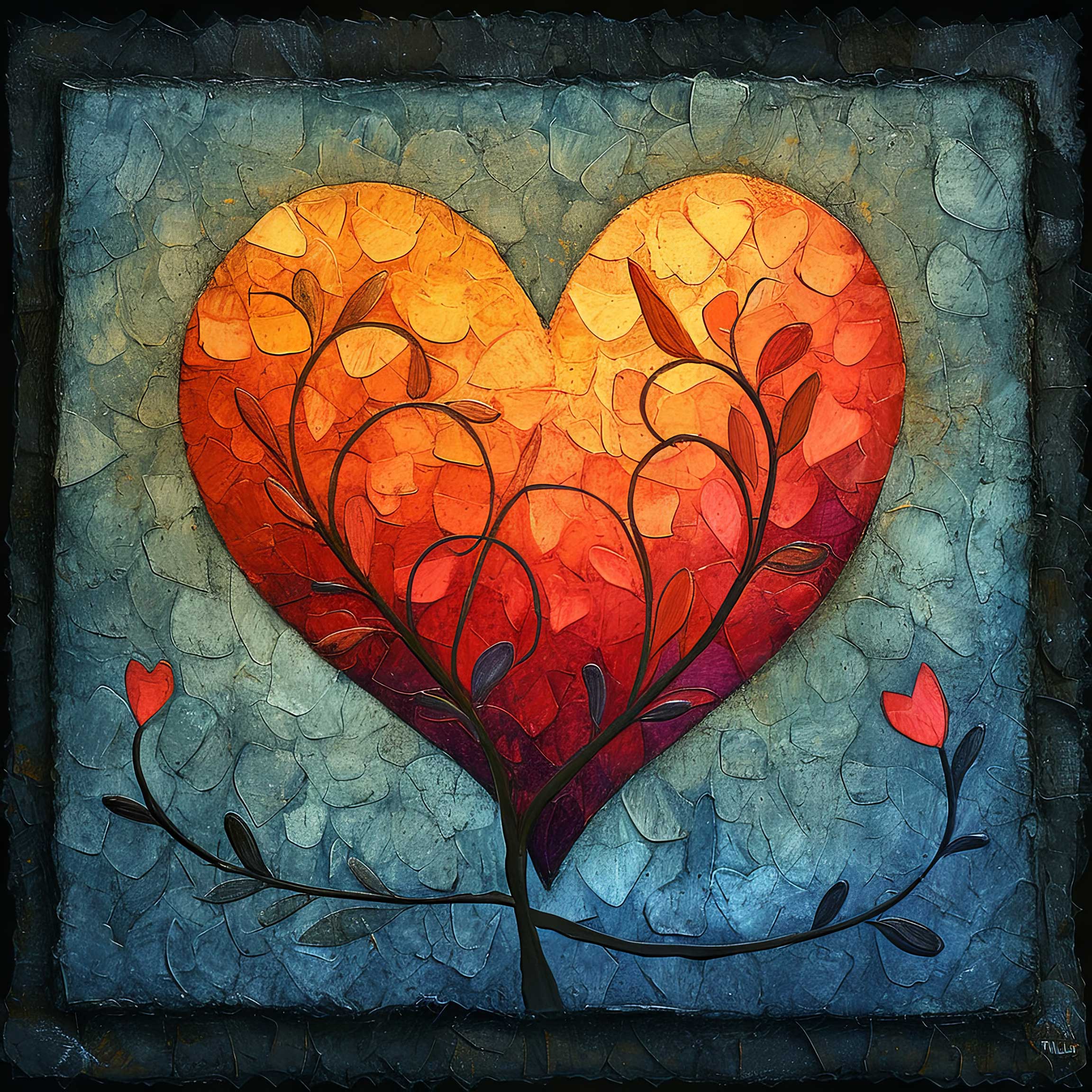 Preview for Heart-tree-stained-glass-art-love-background-5ec5f