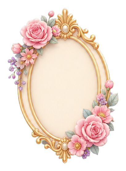 Preview for Floral Princess Birthday Frame Sticker