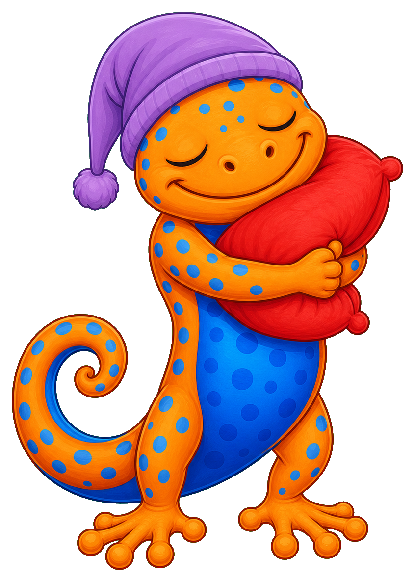 Preview for Sleepy Pillow Lizard Sticker