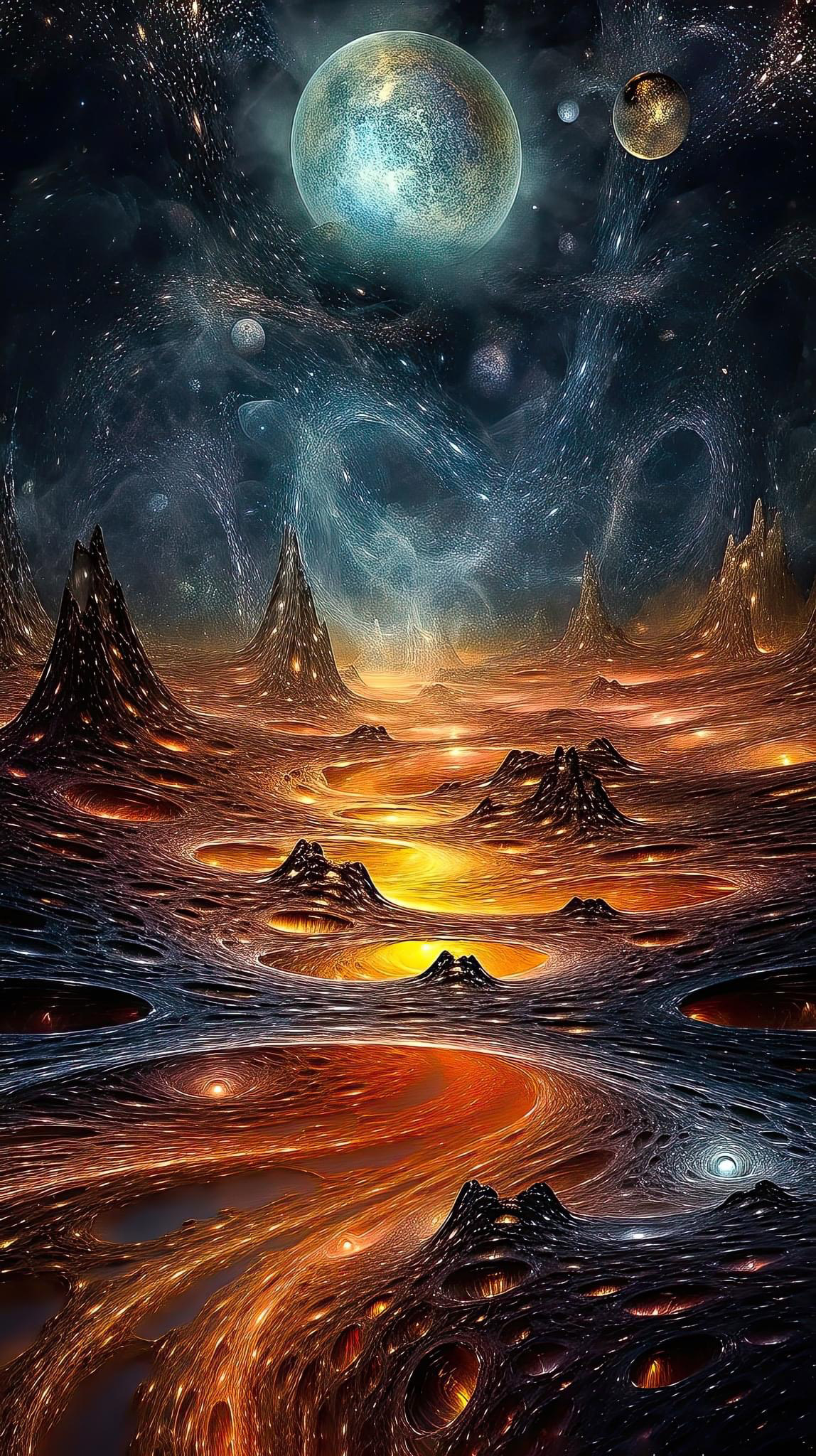 Preview for Cosmic-landscape-celestial-bodies-ai-phone-background-d9d13