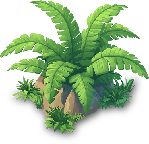 Preview for Tropical-plant-illustration-bush-sticker-bbc40