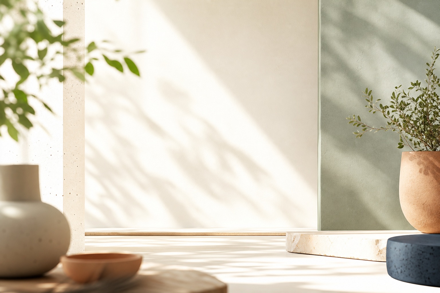 Preview for Sunlit Minimalist Interior Stock Background