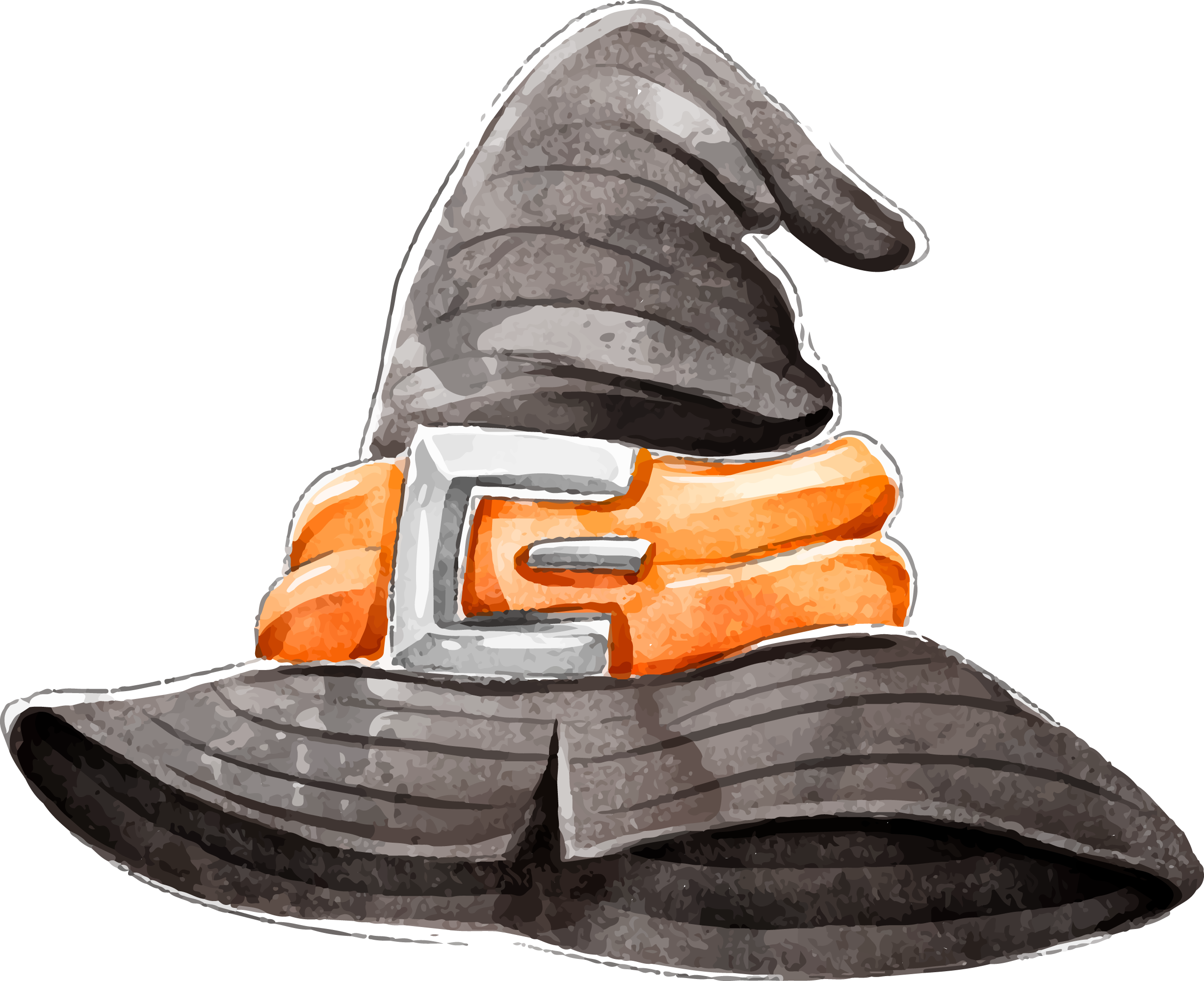 Preview for Witch-hat-illustration-halloween-watercolor-sticker-972d5