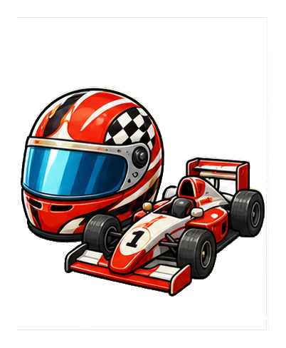 Preview for Race Helmet Car Sticker Graphic