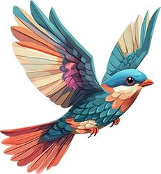 Preview for Colorful-bird-flight-illustration-animal-sticker-6a89d