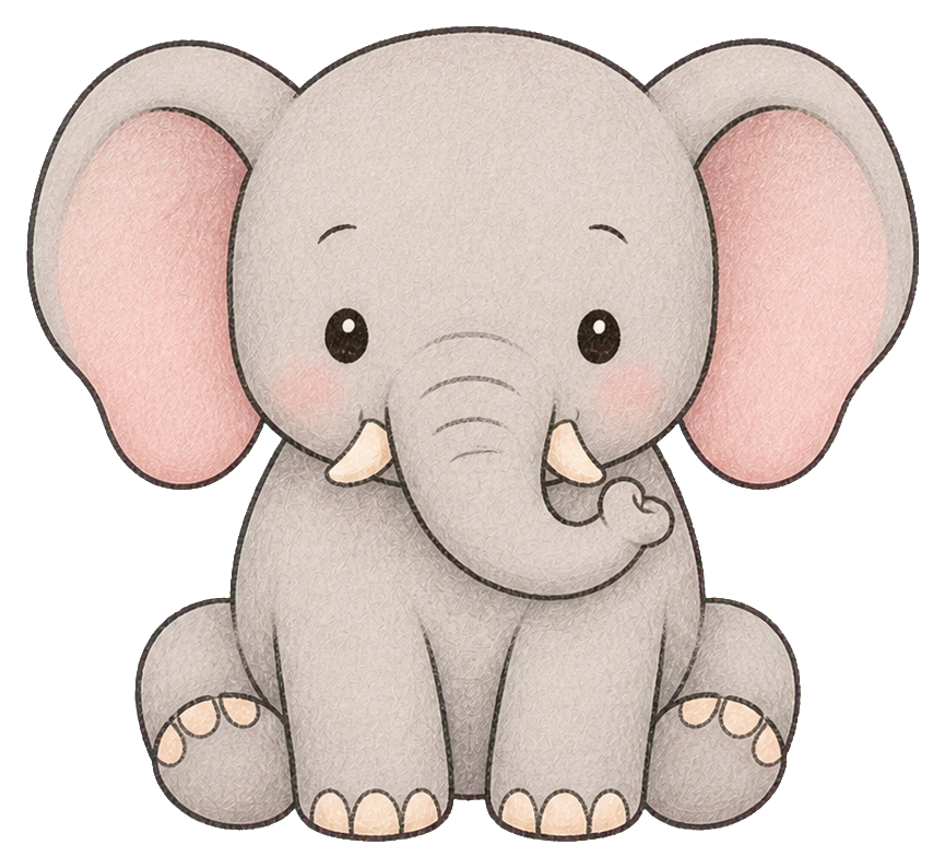 Preview for Cute Elephant Sticker