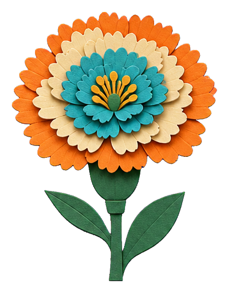 Preview for Layered Paper Carnation Sticker