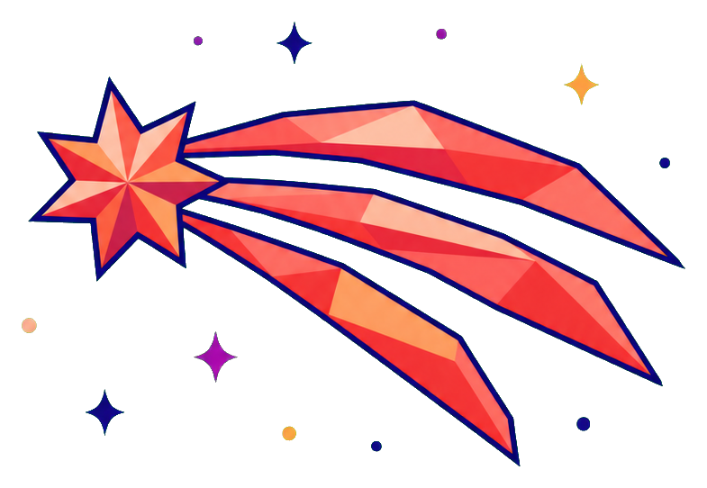 Preview for Shooting Star Comet Sticker