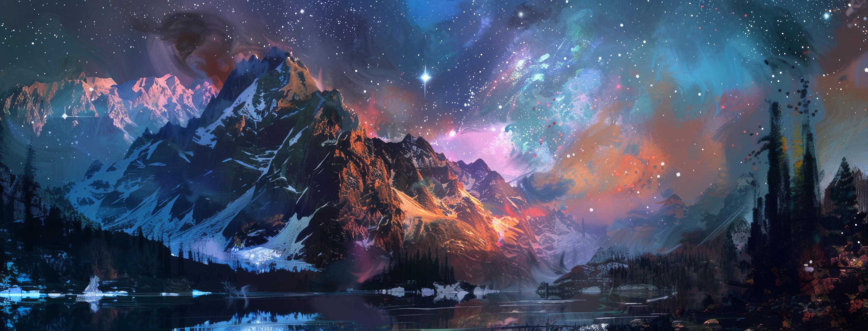 Preview for Cosmic-mountain-landscape-astrophotography-cover-background-f0041