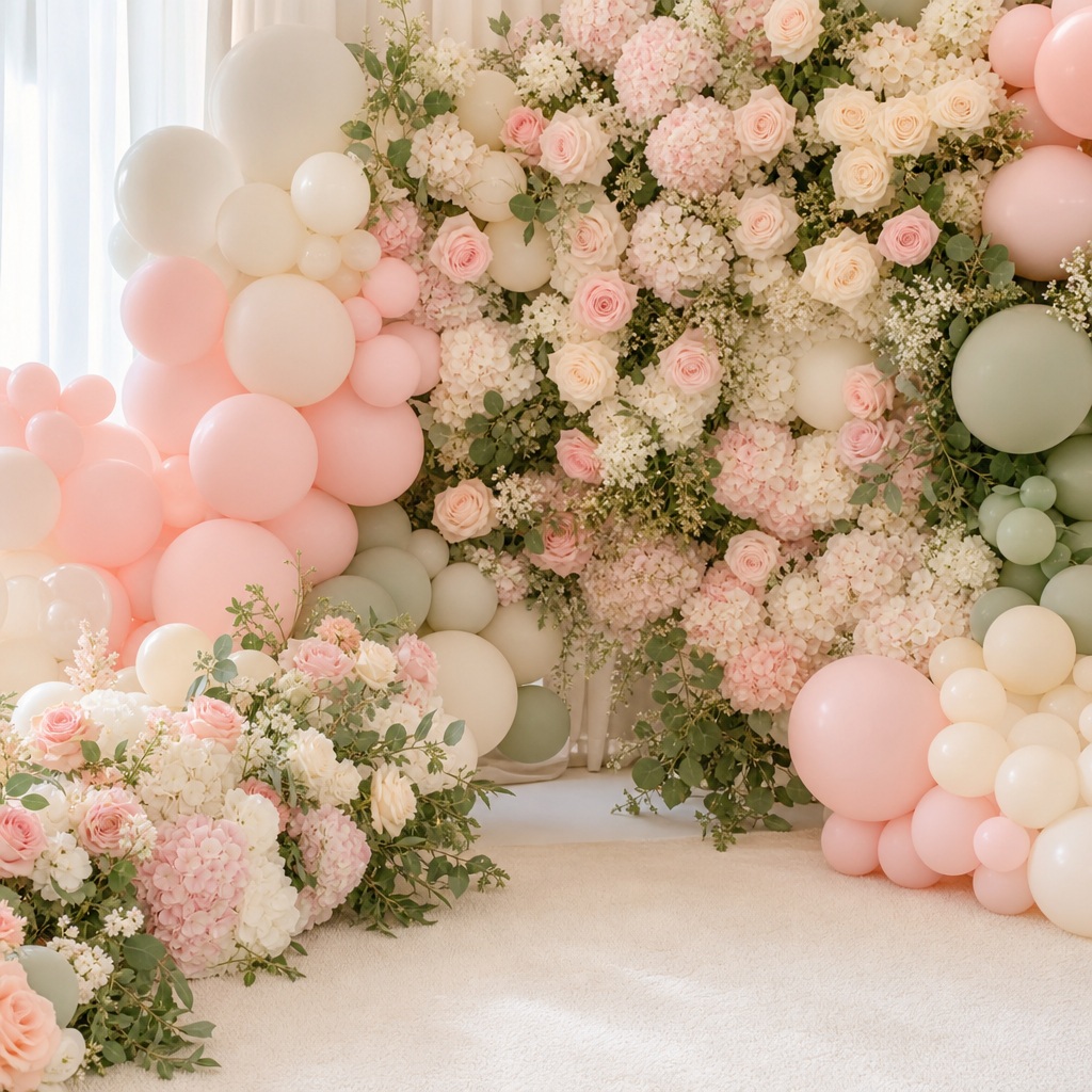 Preview for Square Nursery Florals Background