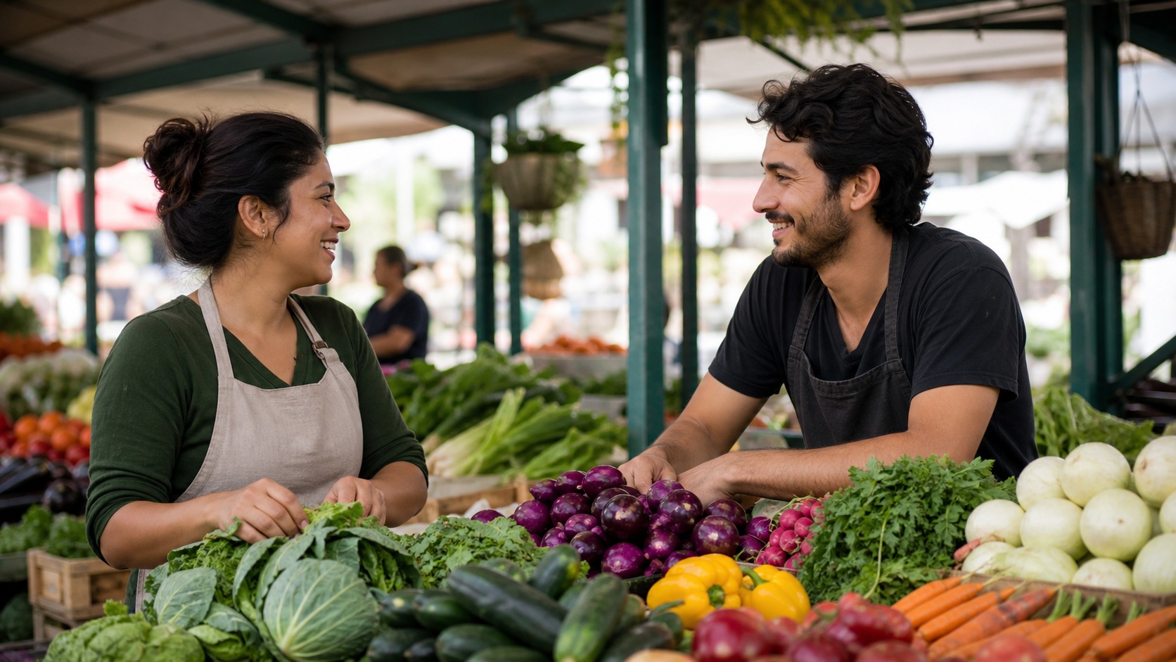Preview for Local Market Scene Background