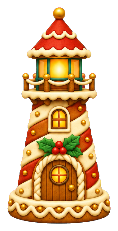 Preview for Christmas Gingerbread Lighthouse