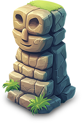 Preview for Cartoon-tiki-totem-icon-islandobjects-sticker-04d8c