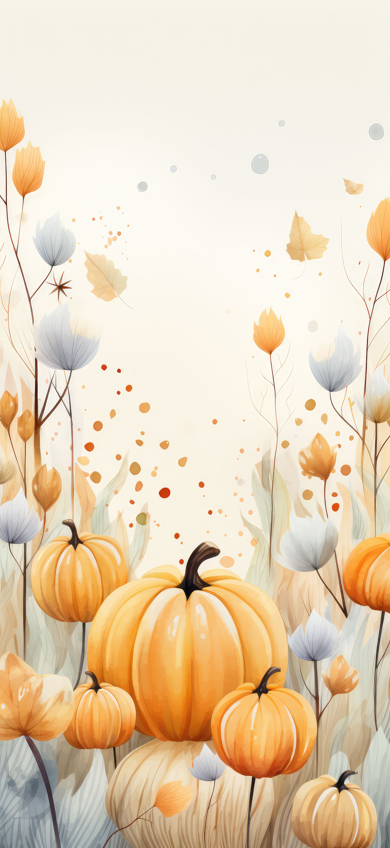 Preview for Autumn-pumpkin-illustration-halloween-phone-background-e094a