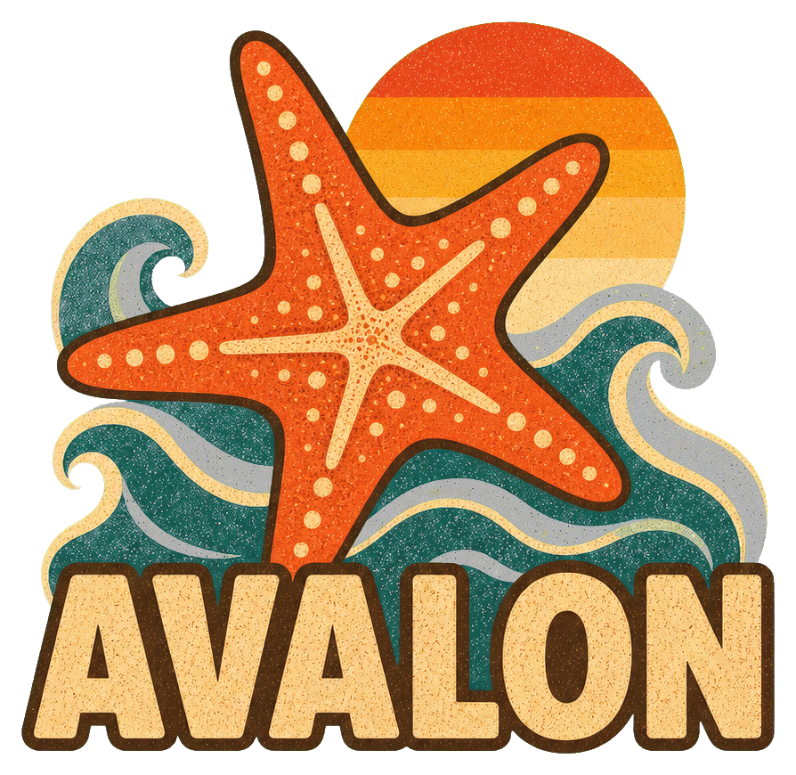 Preview for Avalon Starfish Retro Sticker