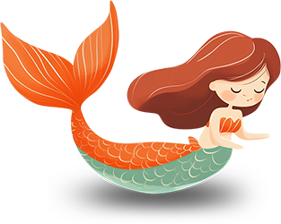 Preview for Cartoon-mermaid-illustration-character-sticker-f1584