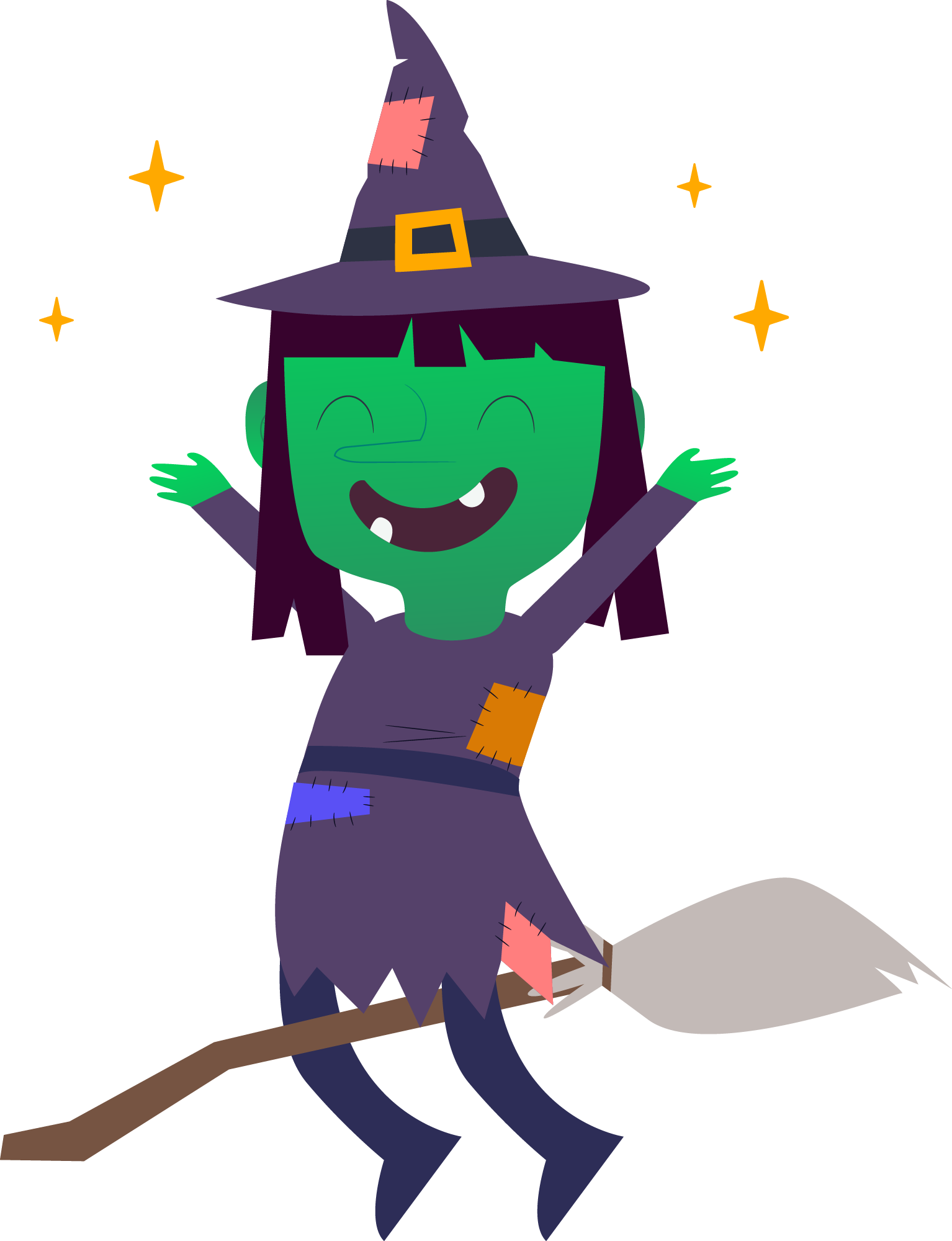 Preview for Playful-witch-illustration-witches-sticker-ee2ee