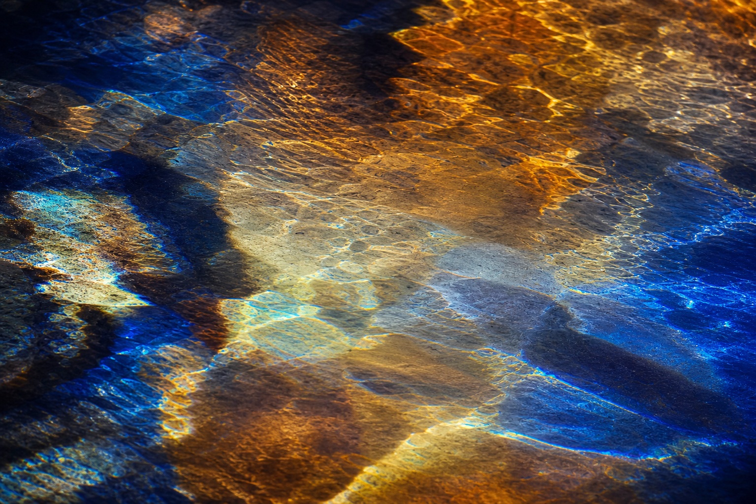 Preview for Amber Cobalt Prismatic Light Background