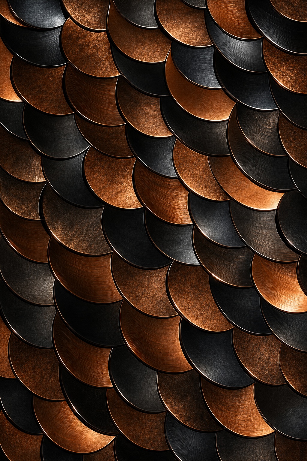 Preview for Copper Metallic Scale Pattern Background