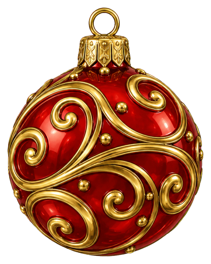 Preview for Ruby Swirl Christmas Bauble