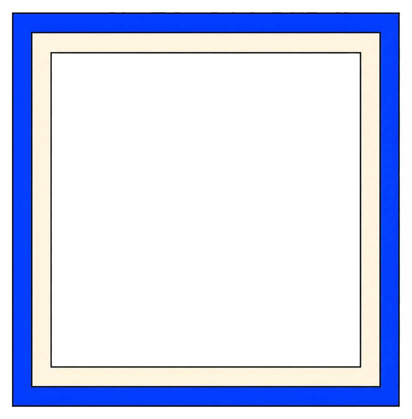 Preview for Double Outline Square Sticker