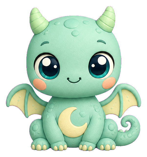 Preview for Mint Moon-dragon Alien Sticker