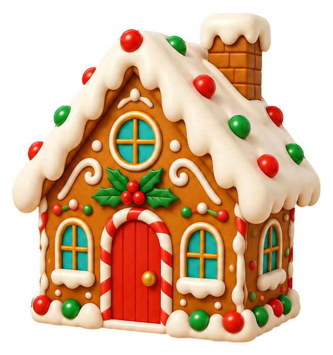 Preview for 3d Christmas Gingerbread Cottage