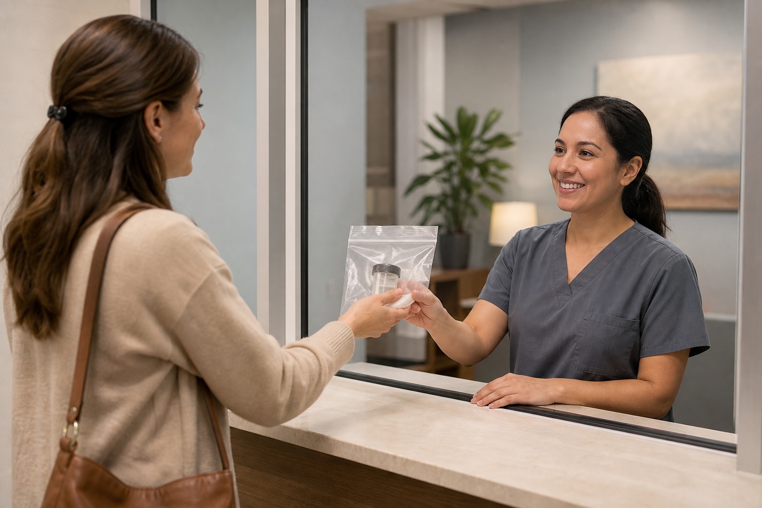 Preview for Clinic Service Window Background Stock Image