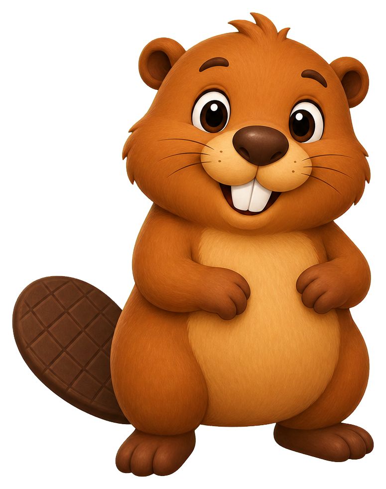 Preview for Beaver Standing Alert Sticker