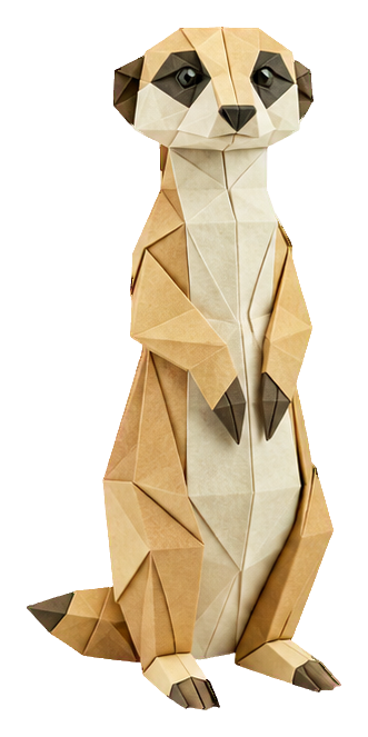 Preview for Origami Safari Animals Meerkat