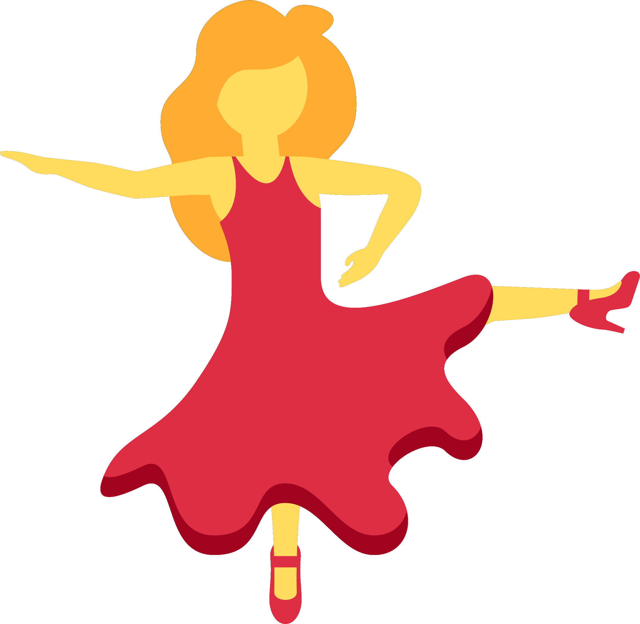 Preview for Dancing-woman-illustration-emoji-classic-sticker-67a30
