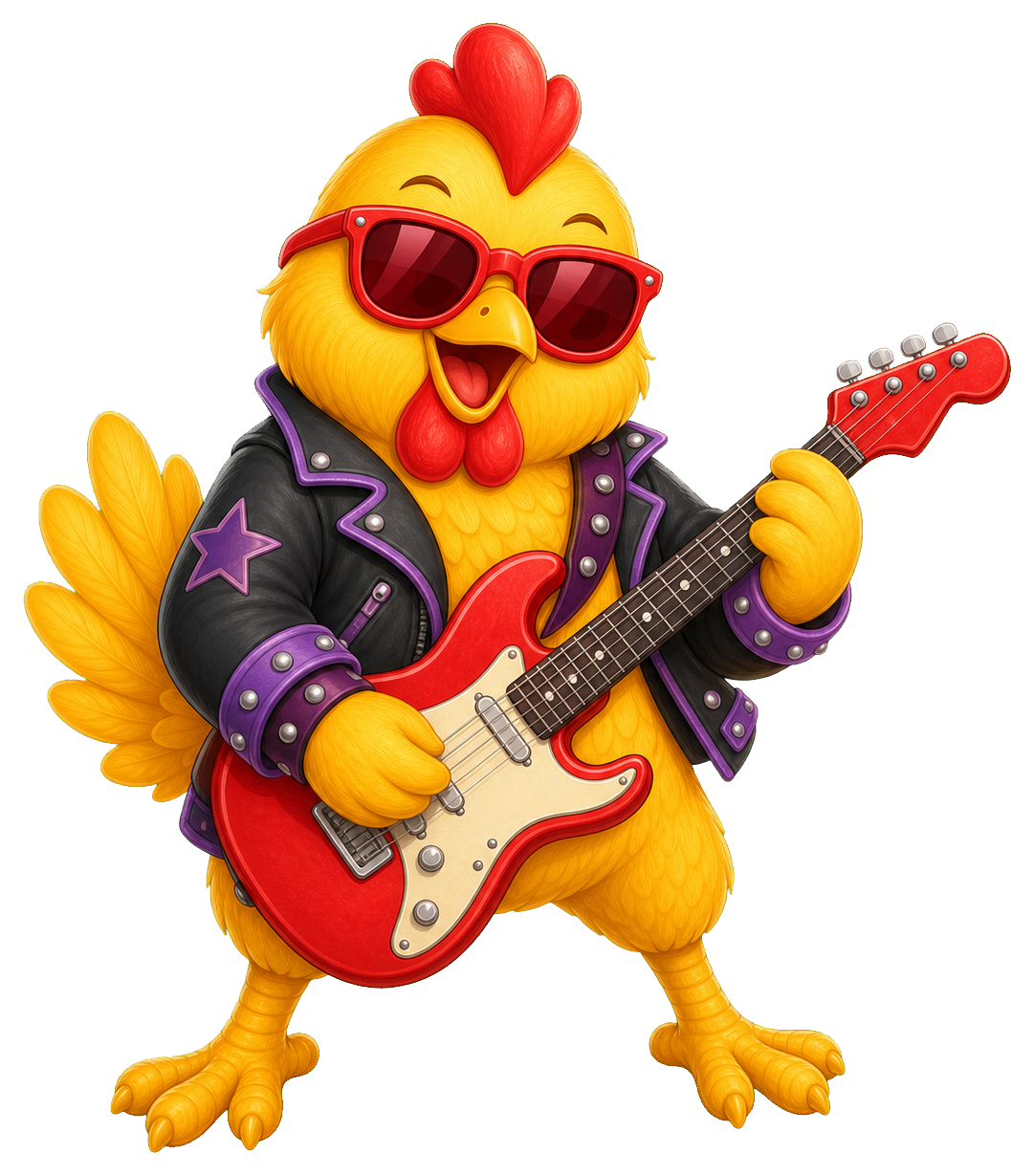Preview for Rockstar Chicken Sticker Graphic