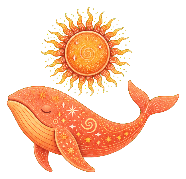 Preview for Sun Whale Sticker