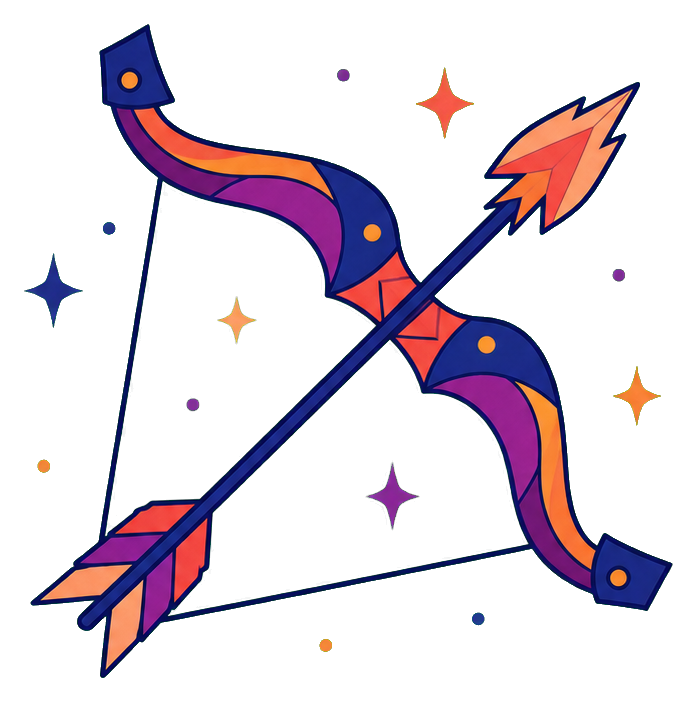 Preview for Sagittarius Bow Zodiac Sticker