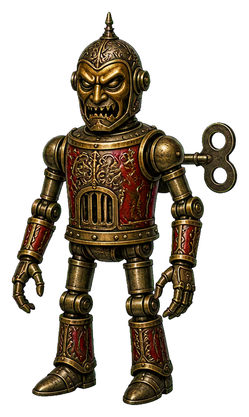 Preview for Clockwork Betrayer Evil Robot Sticker
