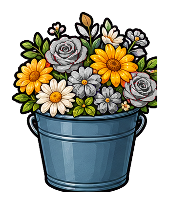 Preview for Flower Bucket Sticker