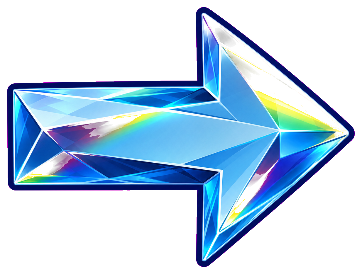 Preview for Glass Arrow Sticker Graphic For Designs