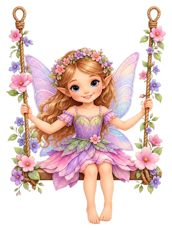 Preview for Fairy Flower Swing Sticker