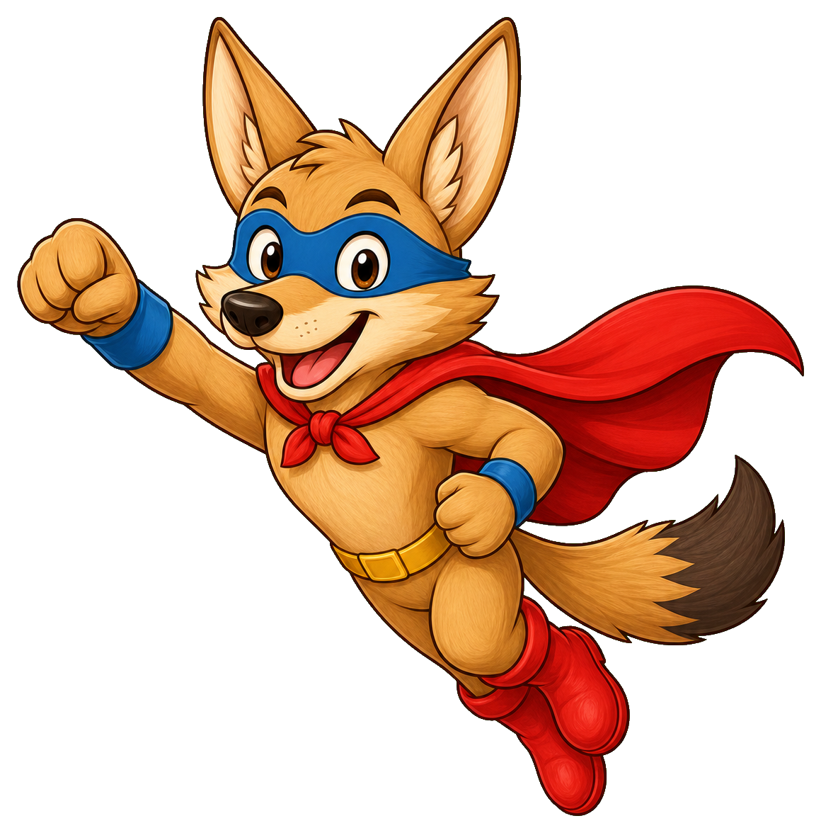 Preview for Superhero Coyote Sticker