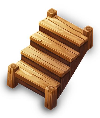 Preview for Wooden-pallet-stairs-illustration-hardscape-sticker-c6e0c