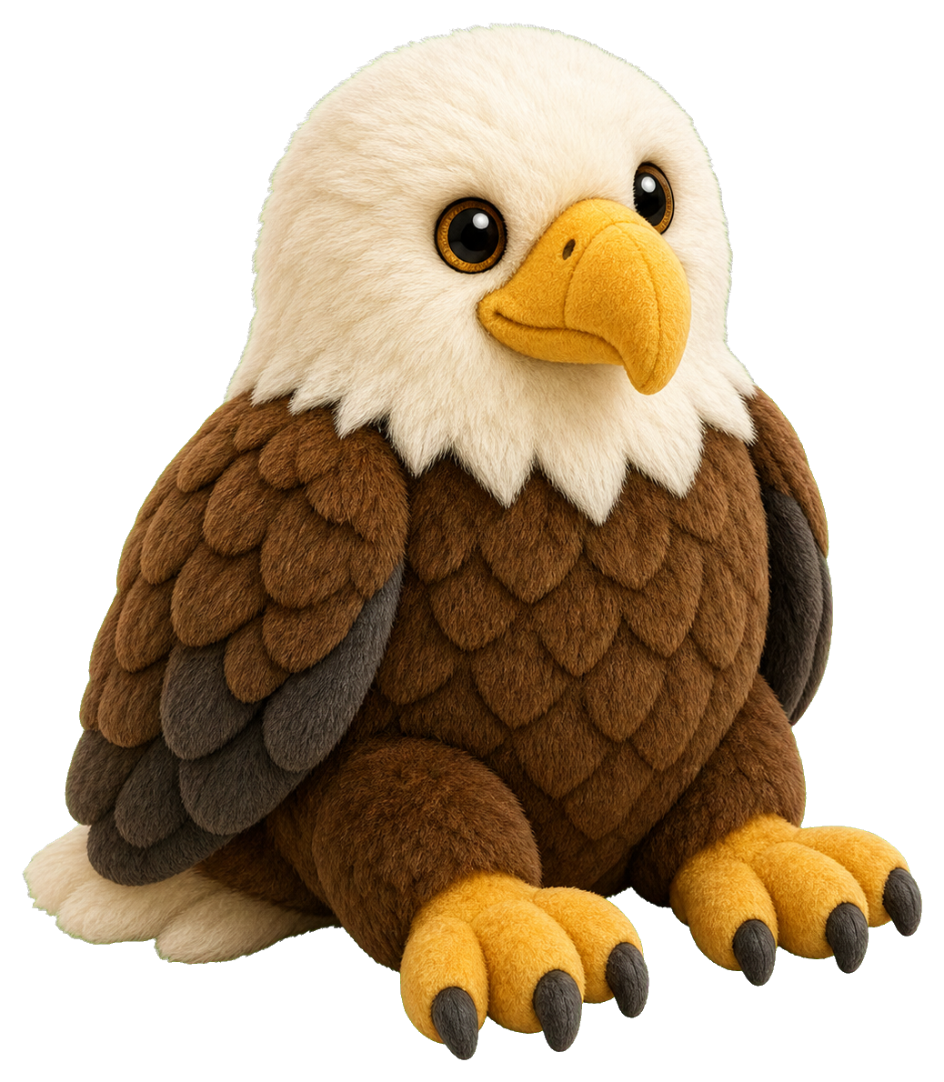 Preview for Eagle Soft Plush Style Sticker